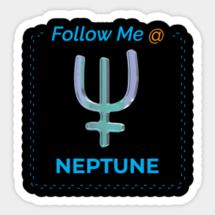 Follow Me @ Neptune. Sticker